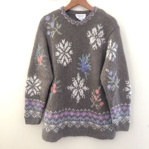 Talbots hand knit mohair sweater